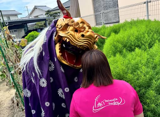 お餅つき・獅子舞